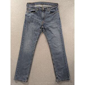 Levis 559 Jeans Mens Size 33x32 Blue Faded Whiskers Classic Straight 100% Cotton